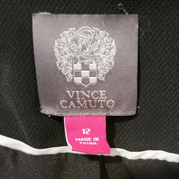 Vince Camuto Womens Size 12 Black Blazer Dress Jacket w/ Shawl Collar & Pockets - Picture 5 of 6